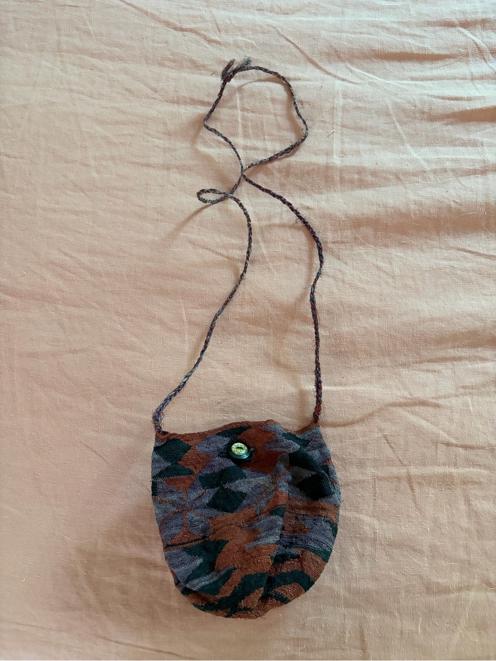 Vintage Handwoven Mini Crossbody Bag
